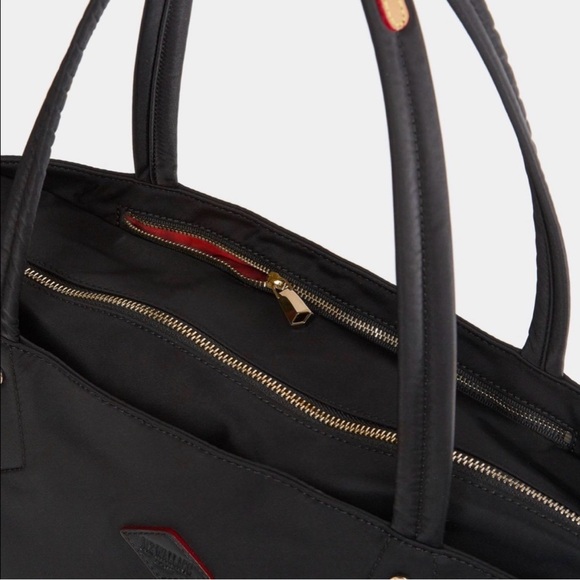 MZ Wallace Black Large SoHo Tote Bag Travel Luggage Sleeve - Picture 11 of 13